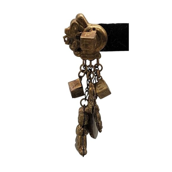 Childhood Charm Dangle Earrings Blocks Bears Baby Shoe & More Unique Design - Picture 12 of 16